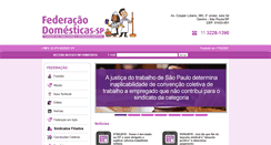 Desktop Screenshot of federacaodomesticas.com.br