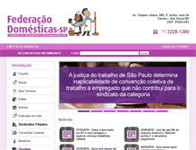 Tablet Screenshot of federacaodomesticas.com.br